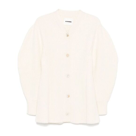 Jil Sander Women Woman`S Long Sleeves V-Neck Long Cardigan
